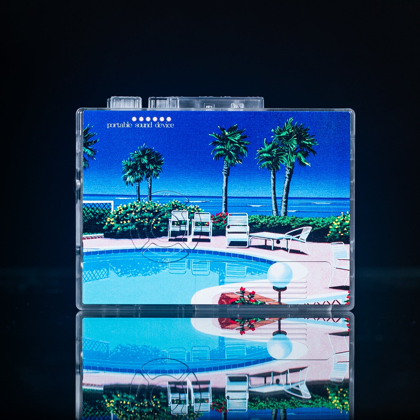 Pool Side Walkman Pre Order — portable cassette player — front of player — VCR Zone