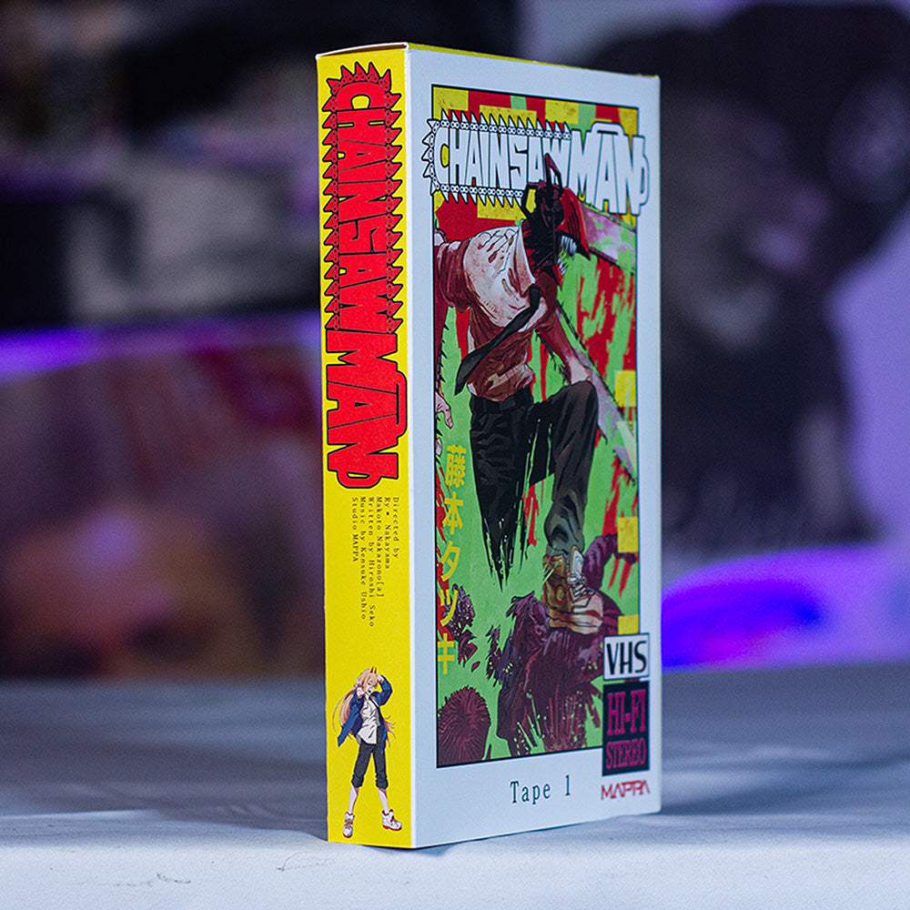 CSM VHS Box Set — cardboard sleeve — alternate angle of sleeve and tape — VCR Zone
