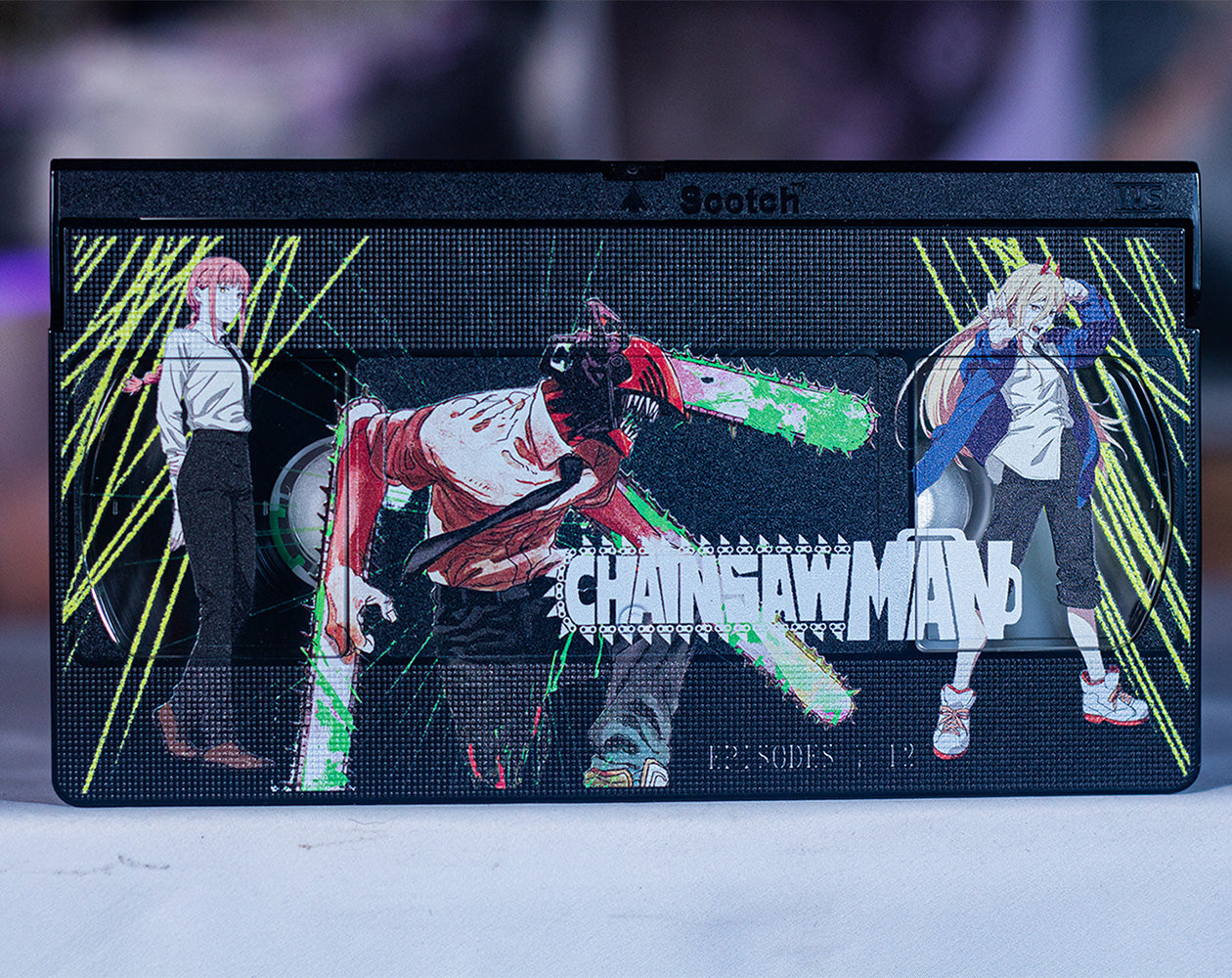 CSM VHS Box Set — cardboard sleeve — close-up of tape label with sleeve — VCR Zone
