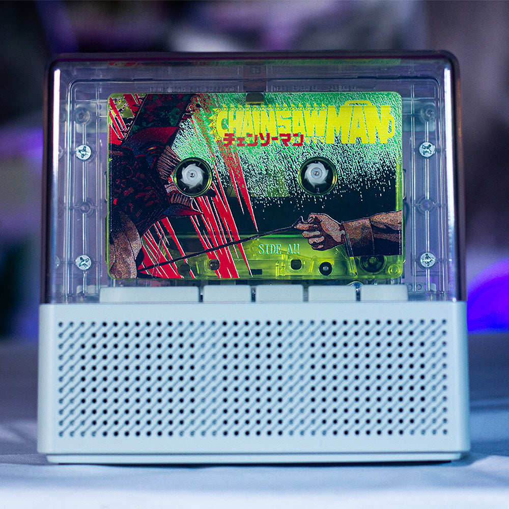 Chainsaw Man Cassette Soundtrack Ultimate Edition Pre Order — cassette with J-card — J-card front cover — VCR Zone