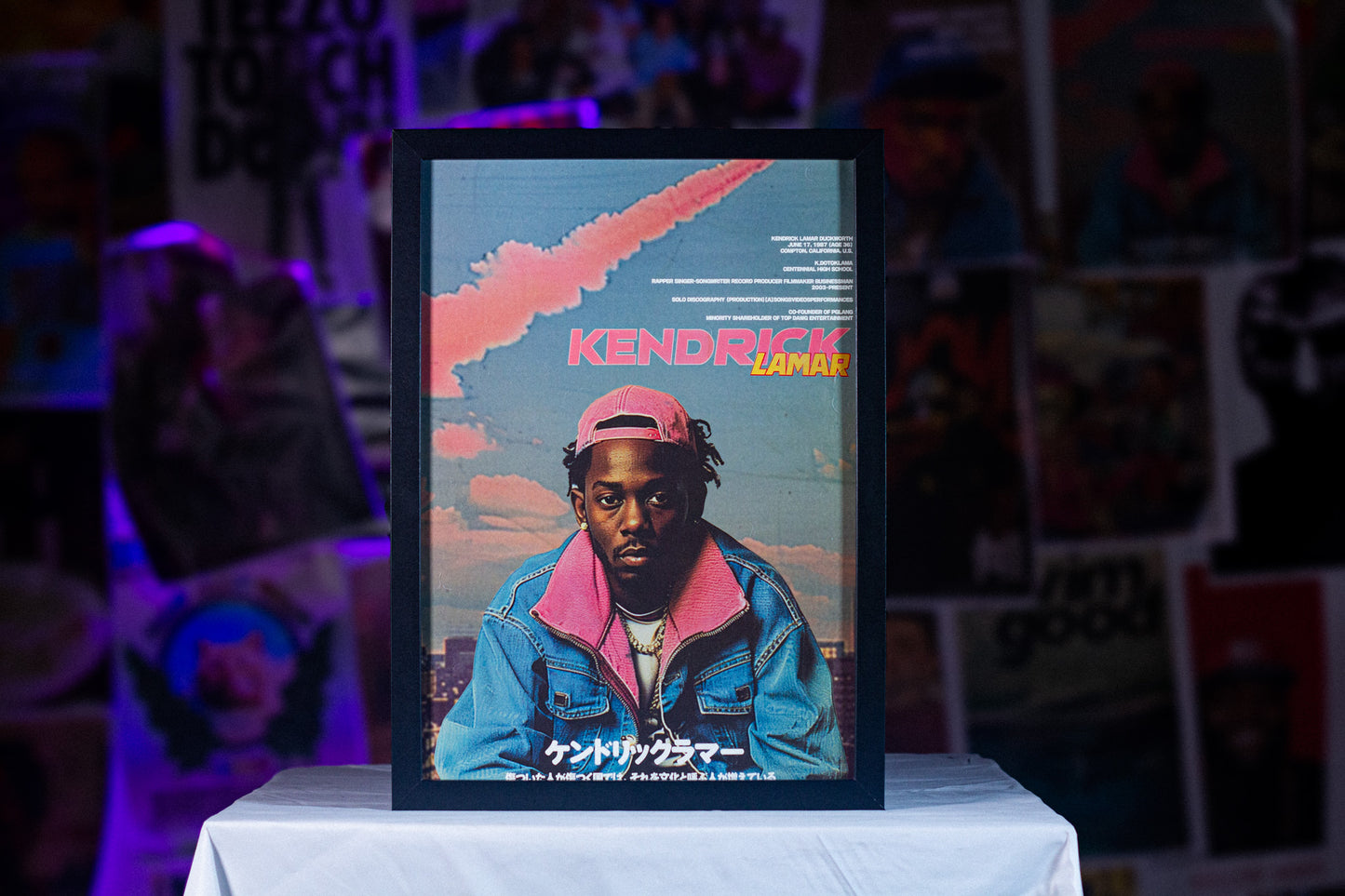 Kendrick Lamar A3 Poster — A3 poster — full artwork — VCR Zone