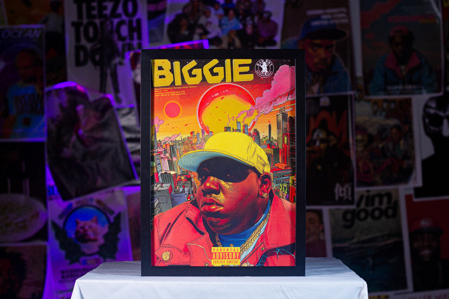 Biggie A3 Poster — A3 poster — full artwork — VCR Zone