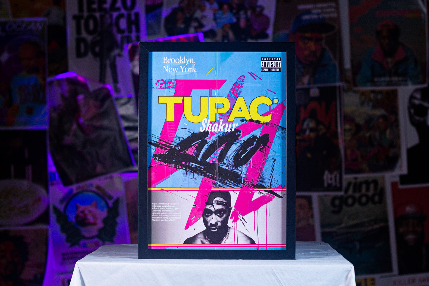 Tupac A3 Poster — A3 poster — full artwork — VCR Zone