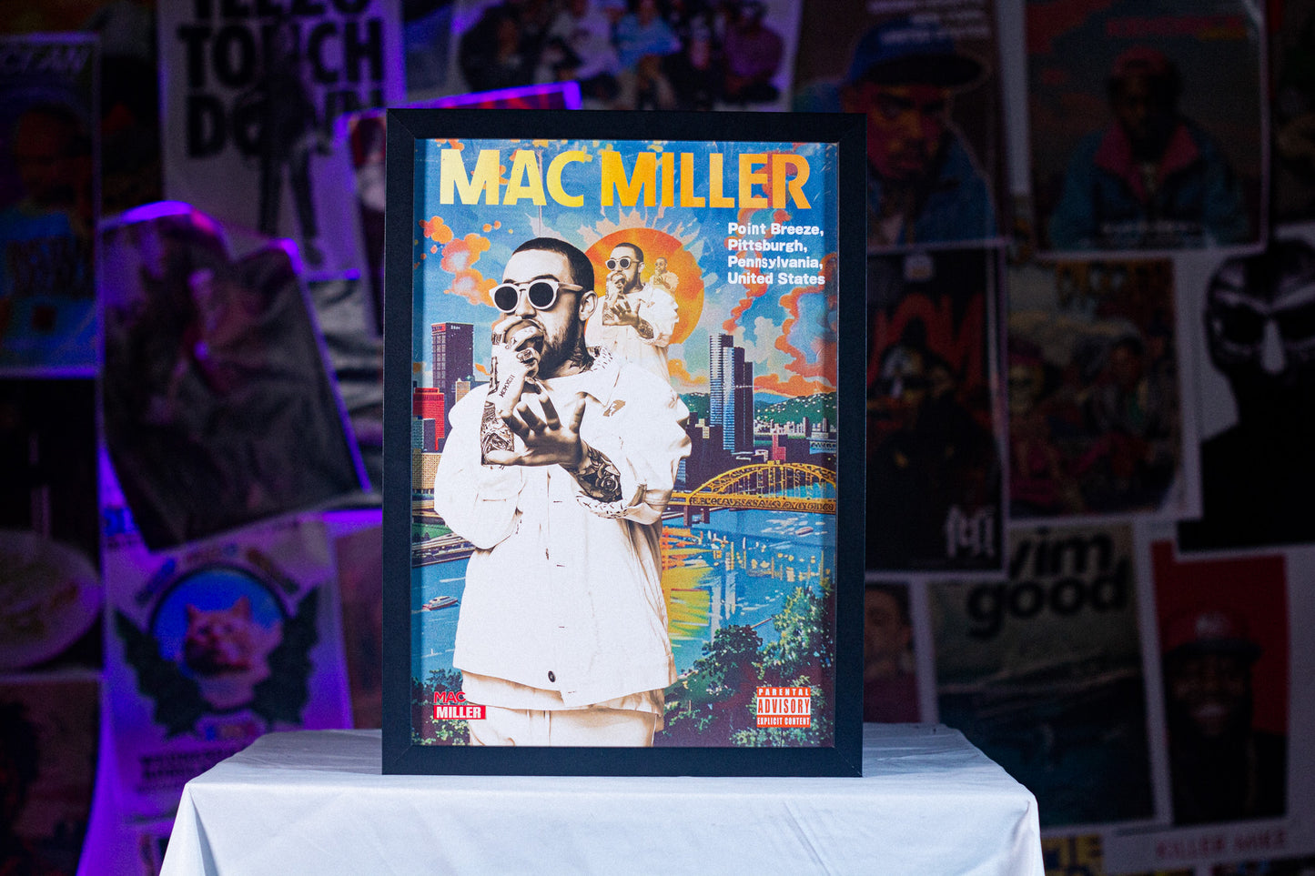 Mac Miller A3 Poster — A3 poster — full artwork — VCR Zone