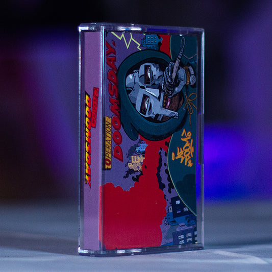 Operation Doomsday Cassette — cassette with J-card — J-card front cover — VCR Zone