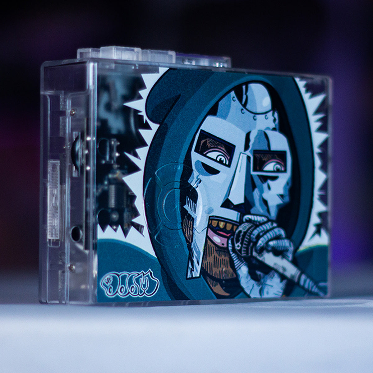 MFDOOM Walkman — portable cassette player — rear belt clip — VCR Zone