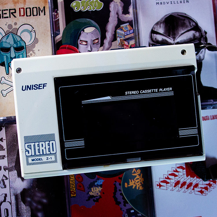 Madvillainy Cassette — cassette with J-card — case and shell detail — VCR Zone