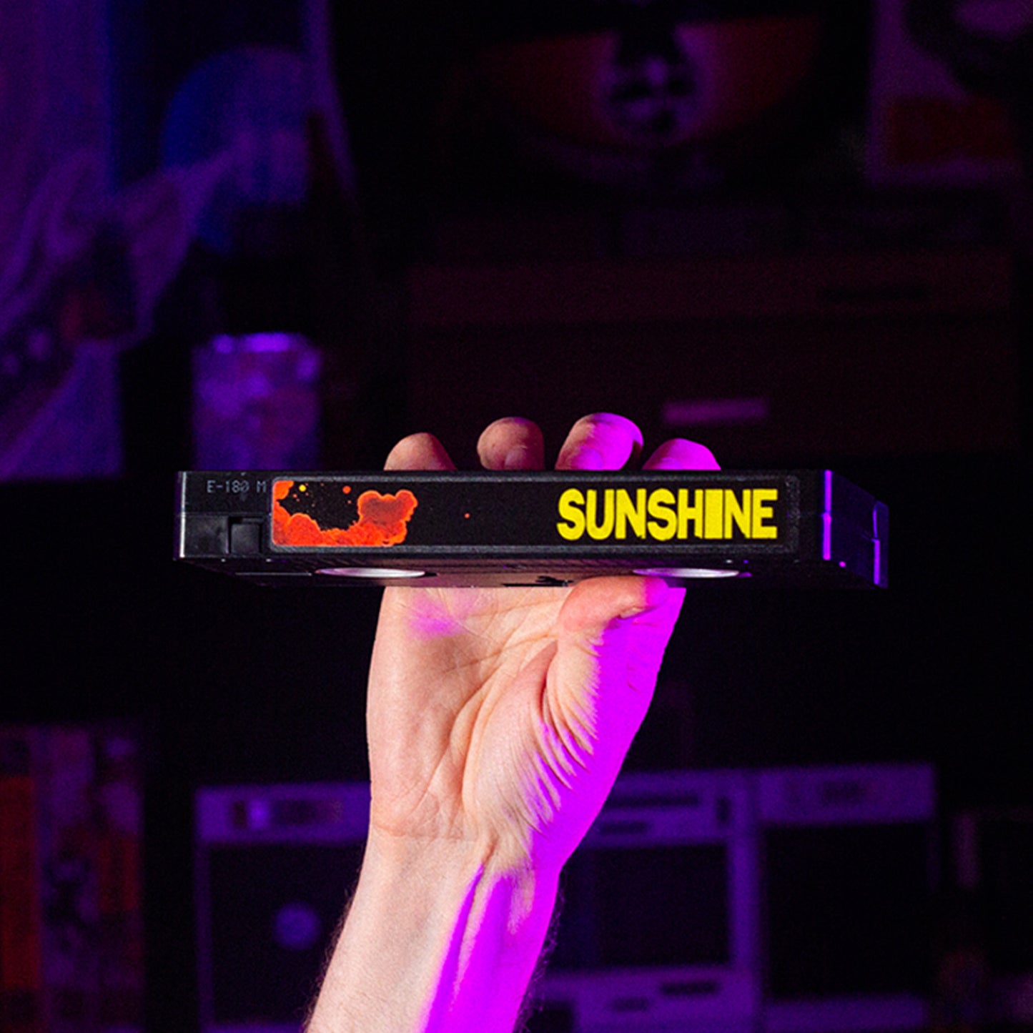 Sunshine on VHS — cardboard sleeve — alternate angle of sleeve and tape — VCR Zone