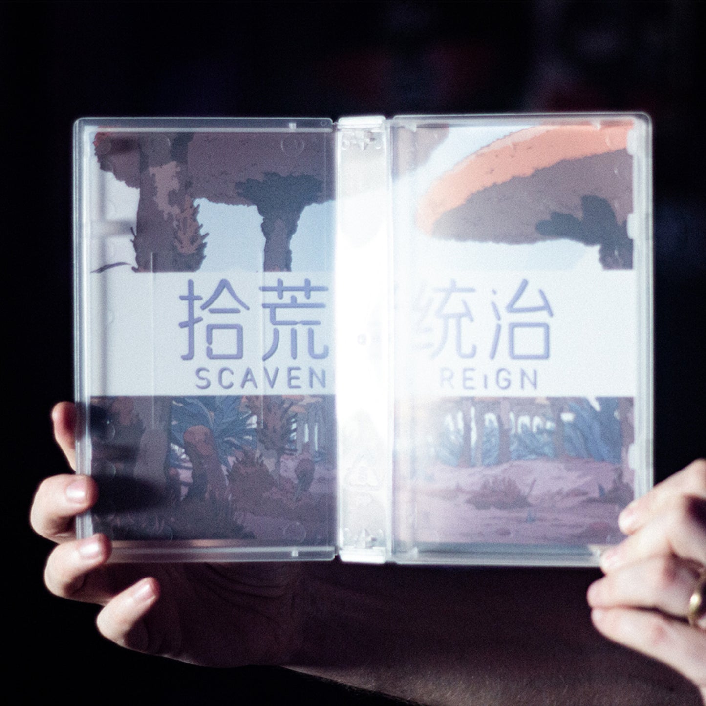 Scavengers Reign on VHS Pre-Order — clamshell — detail of artwork — VCR Zone