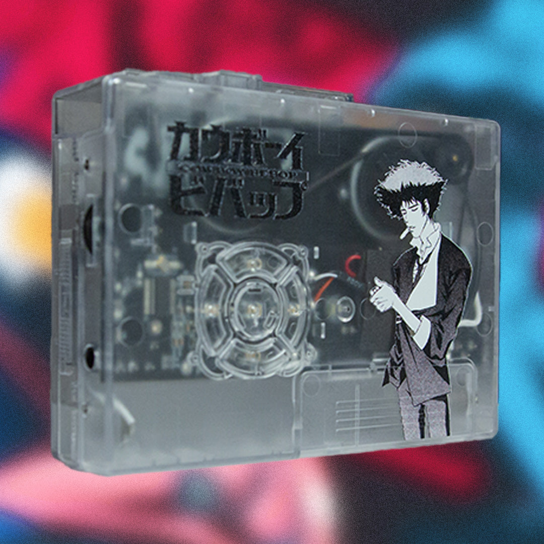 Cowboy Bebop Walkman — portable cassette player — top controls and cassette door — VCR Zone