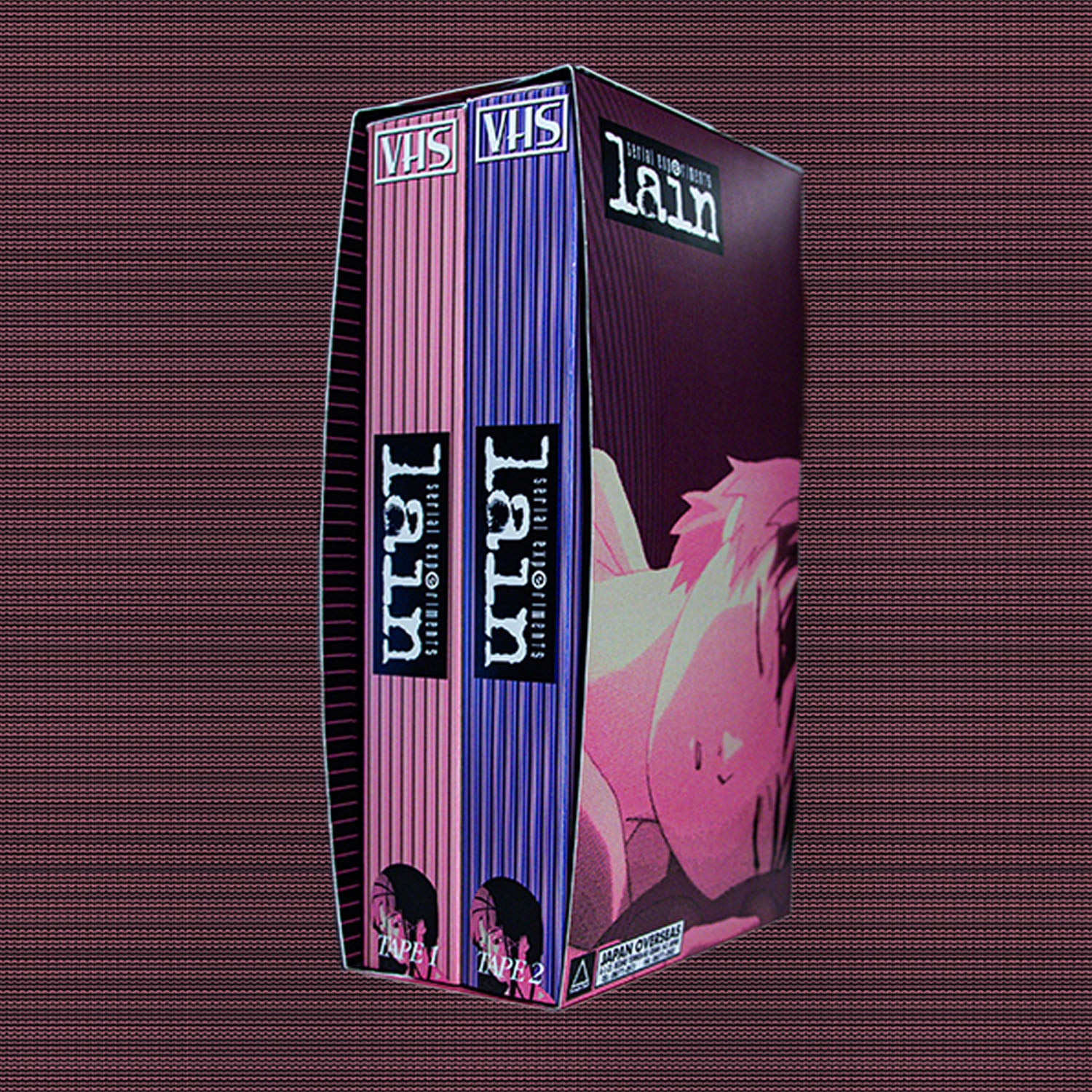 Serial Experiments Lain VHS Box Set — cardboard sleeve — front cover artwork — VCR Zone