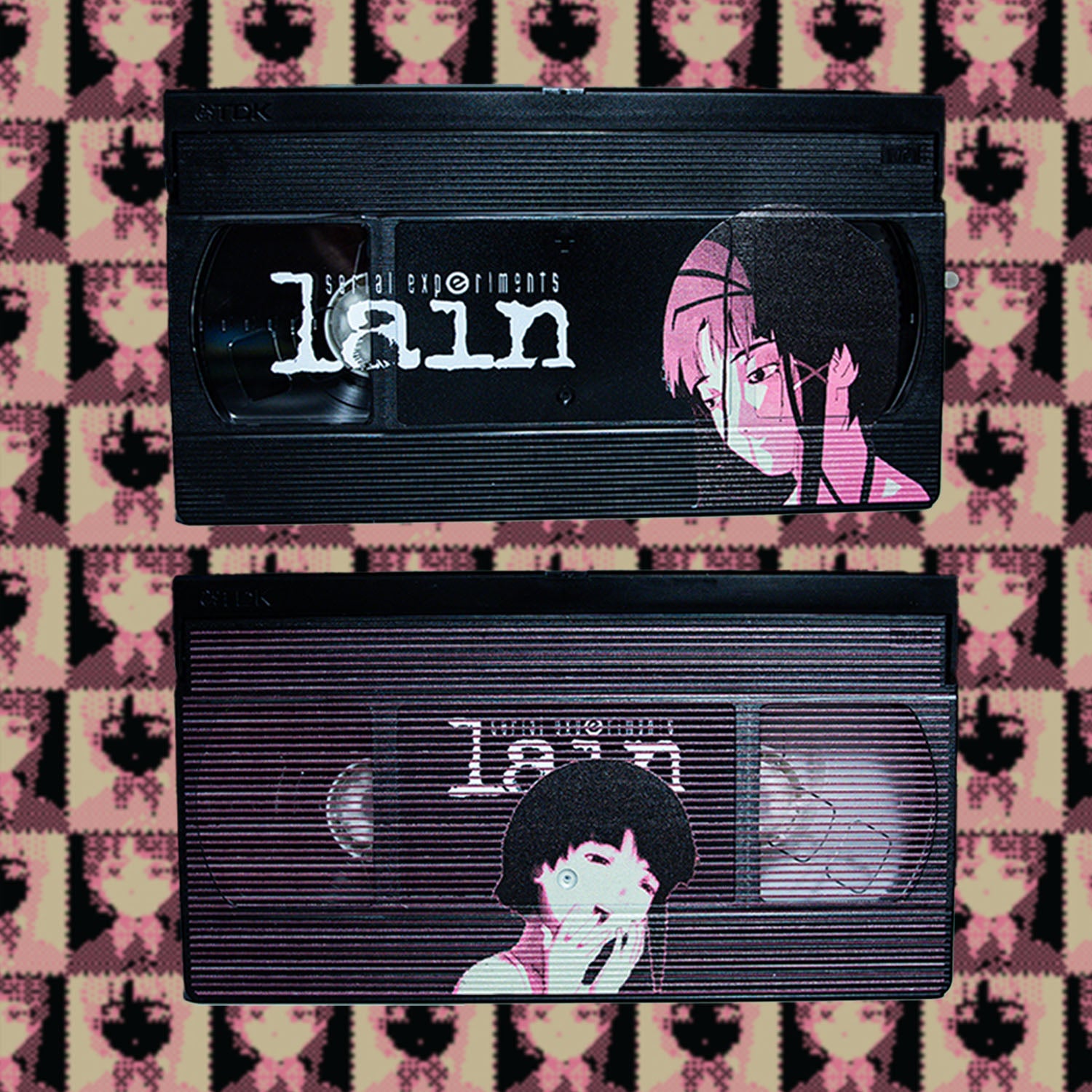 Serial Experiments Lain VHS Box Set — cardboard sleeve — back cover and spine — VCR Zone