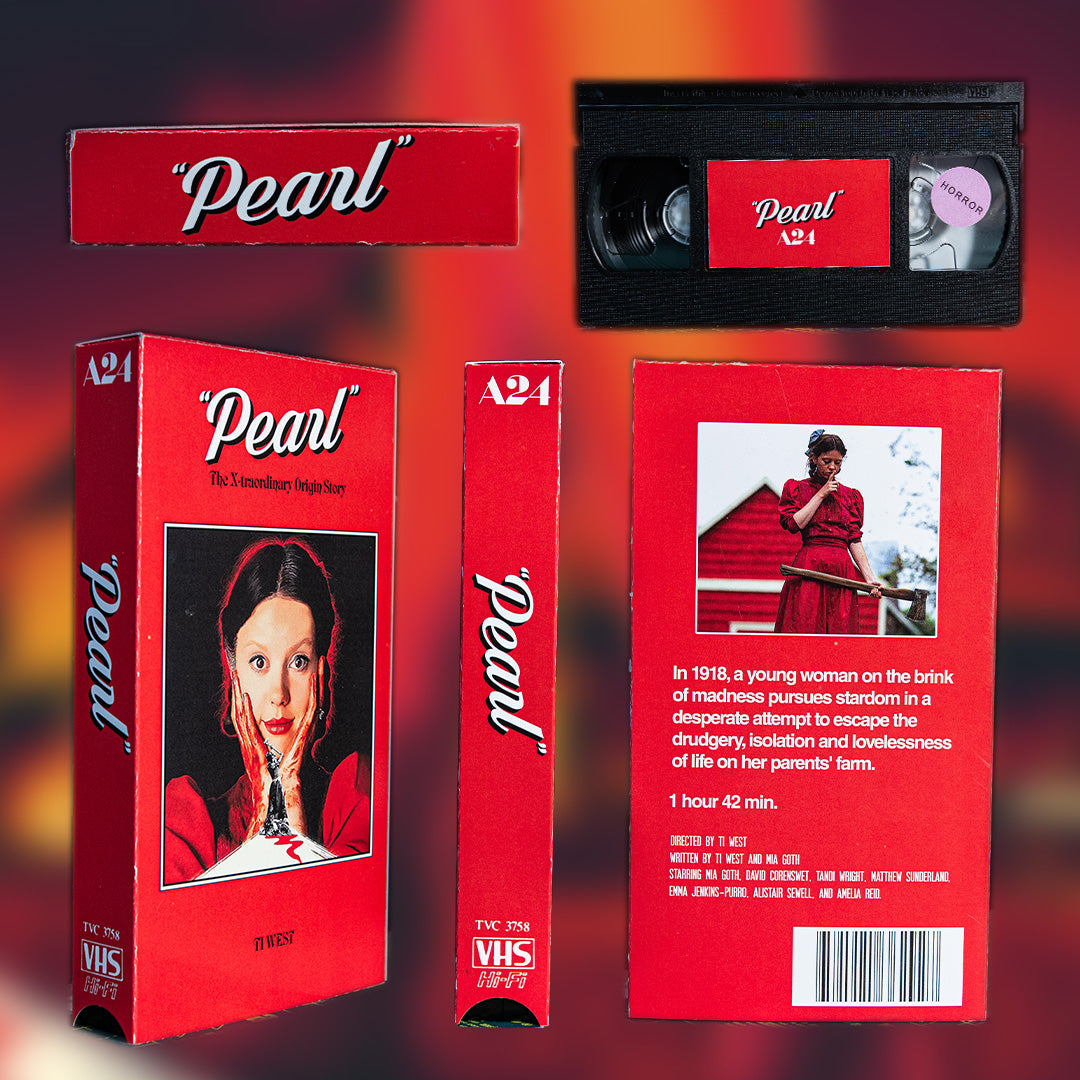 Pearl on VHS — cardboard sleeve — front cover artwork — VCR Zone