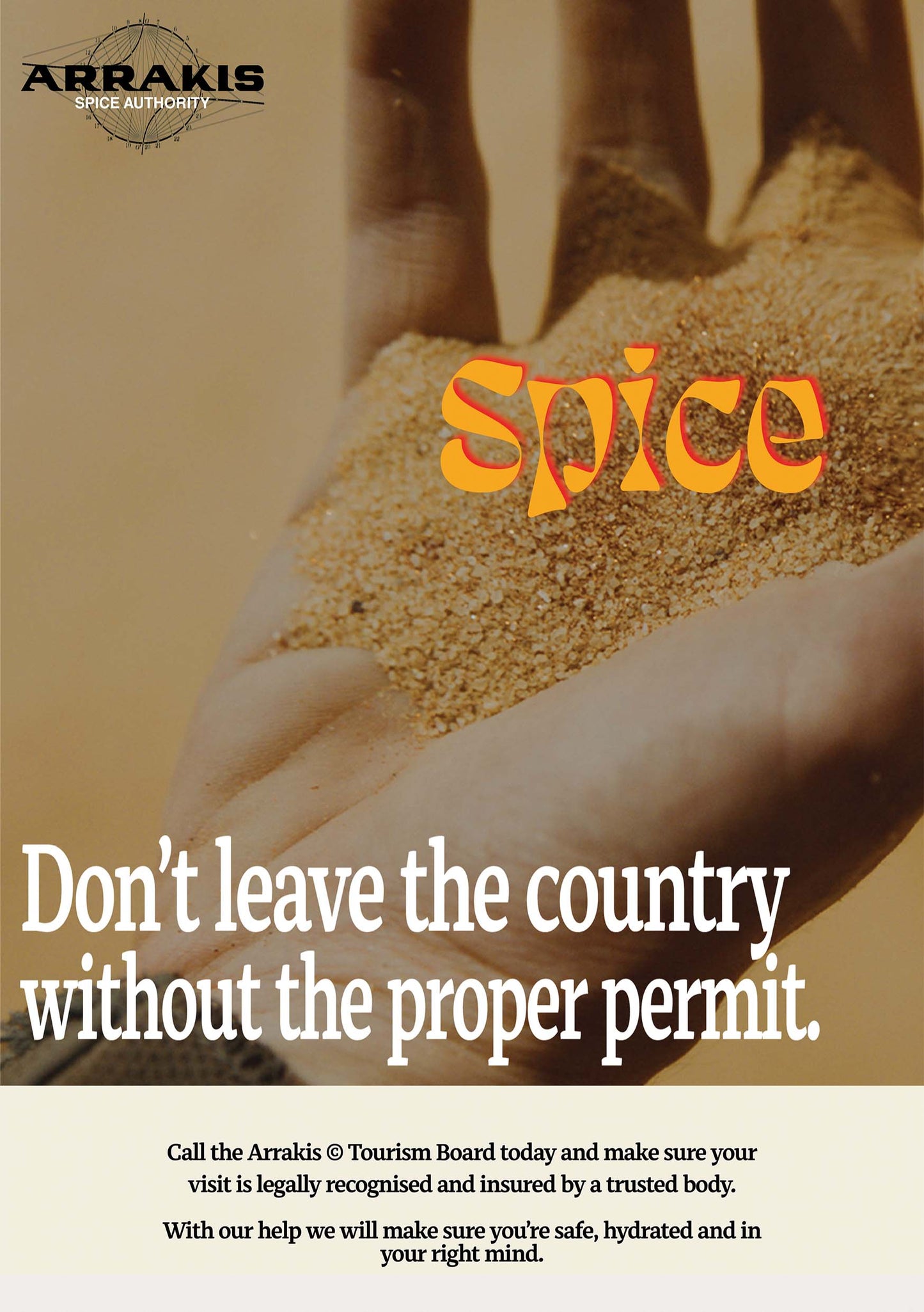 A5 Dune Spice Poster Free w/ Tape