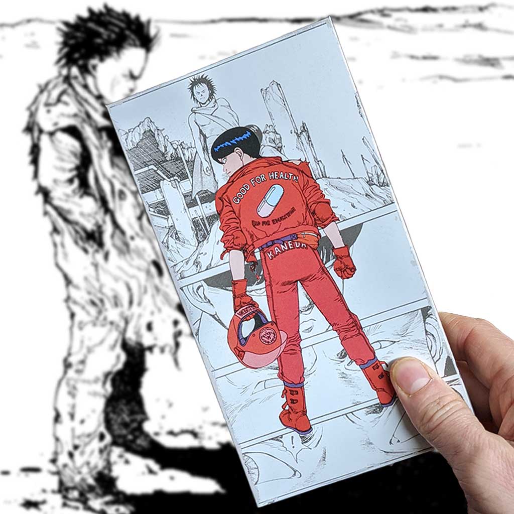 Akira VHS — cardboard sleeve — close-up of tape label with sleeve — VCR Zone