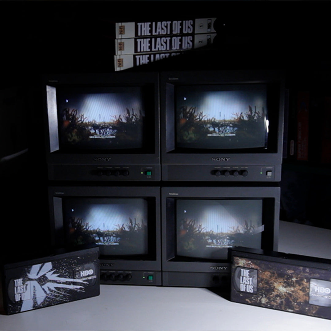 Last of Us Box Set on VHS (Pre-Order) — cardboard sleeve — detail of artwork — VCR Zone