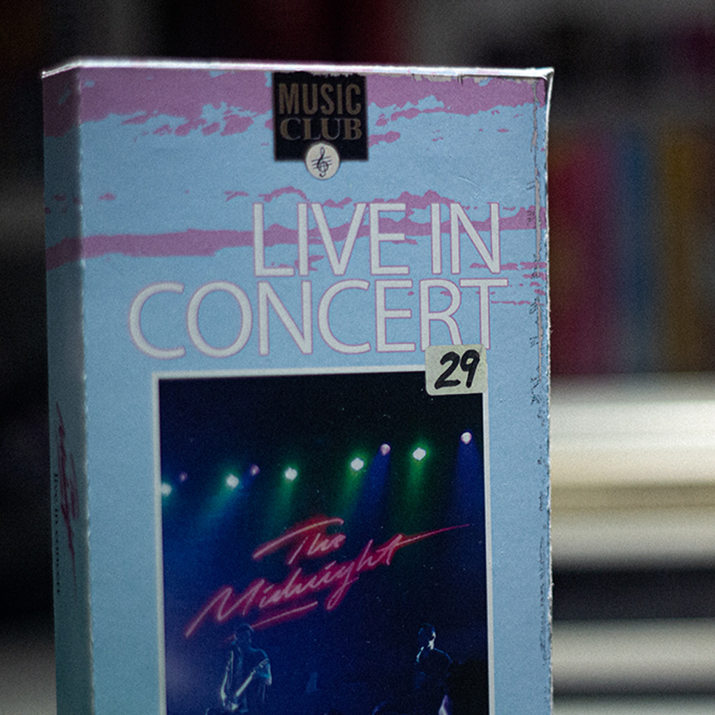 The Midnight Live VHS — cardboard sleeve — front cover artwork — VCR Zone
