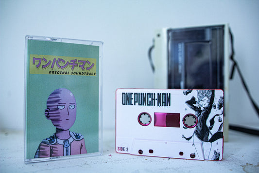One Punch Man Cassette Soundtrack Ultimate Edition — cassette with J-card — J-card front cover — VCR Zone