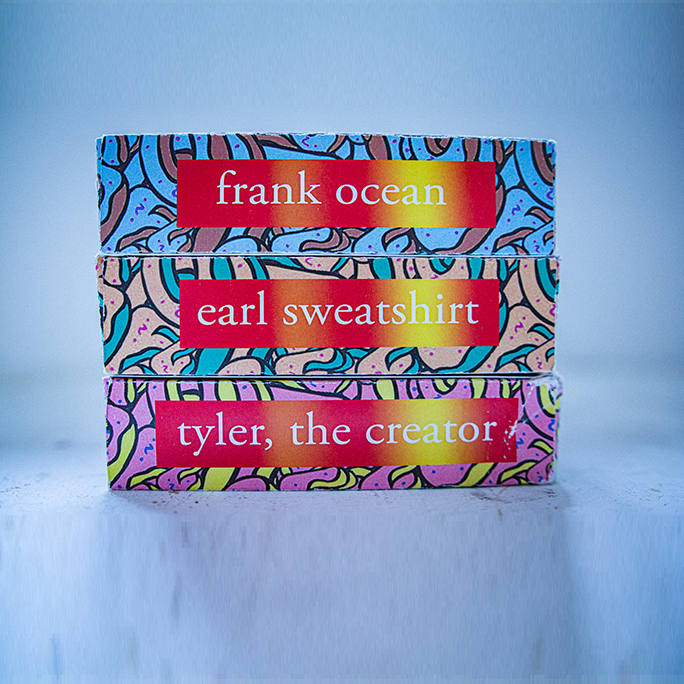 ODD FUTURE 3 Pack VHS Combo — cardboard sleeve — detail of artwork — VCR Zone