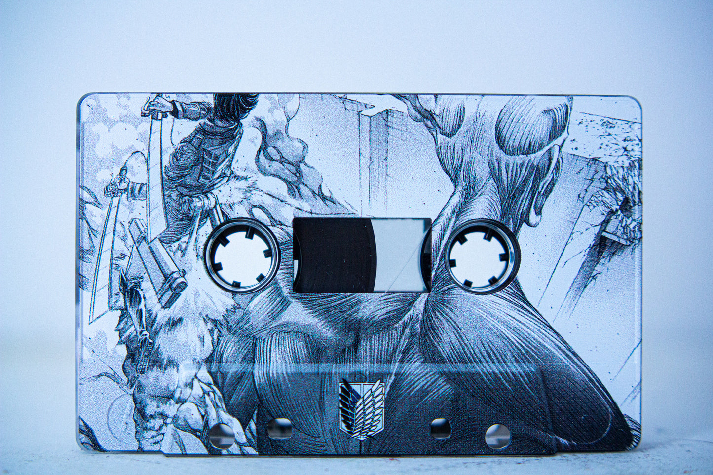 Attack on Titan Ultimate Edition Cassette — cassette with J-card — A-side label close-up — VCR Zone