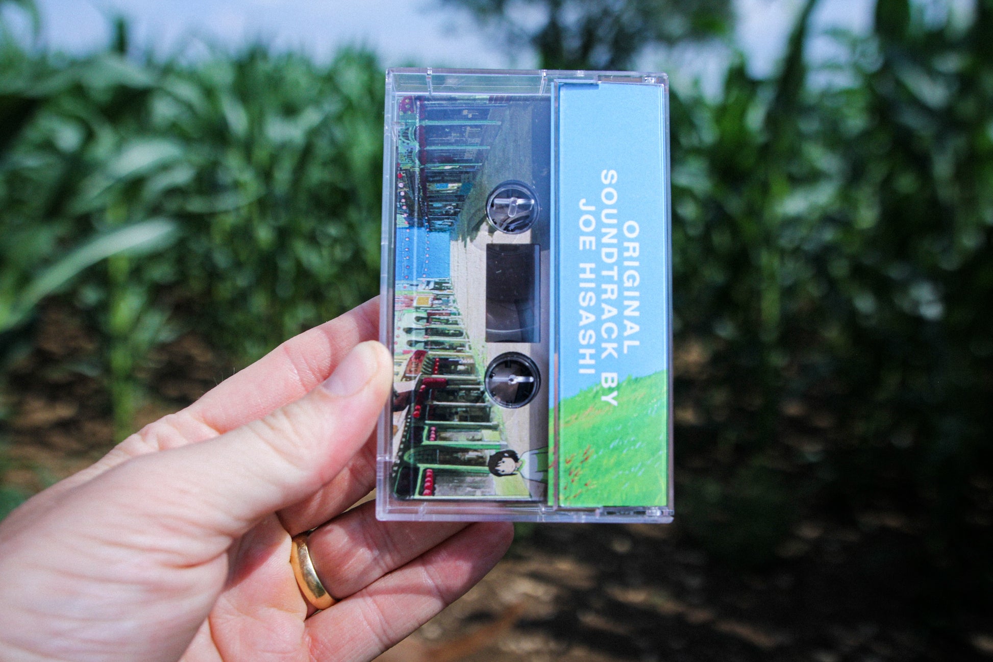 Spirited Away Ultimate Cassette Soundtrack — cassette with J-card — J-card back panel and spine — VCR Zone