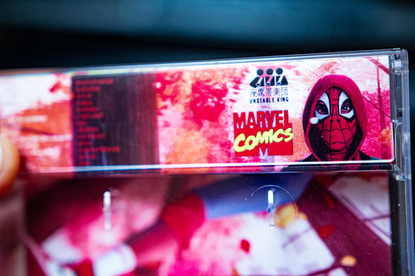 Spiderverse OST on Cassette Ultimate Edition Pre-Order — cassette with J-card — case and shell detail — VCR Zone