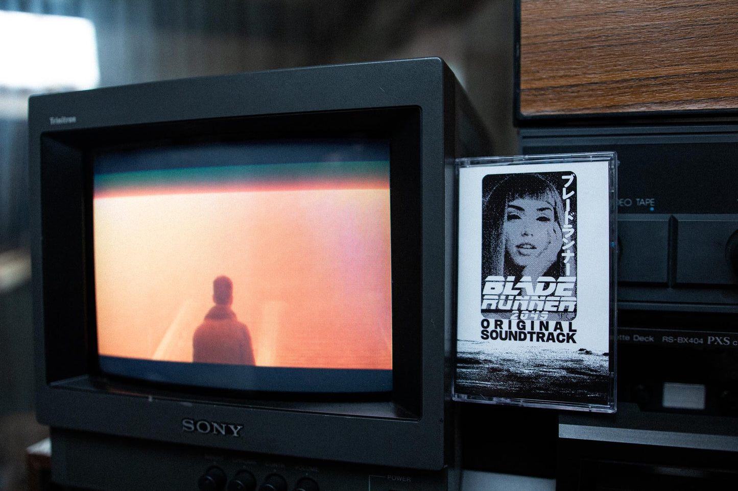 BladeRunner 2049 Cassette Soundtrack — cassette with J-card — J-card front cover — VCR Zone