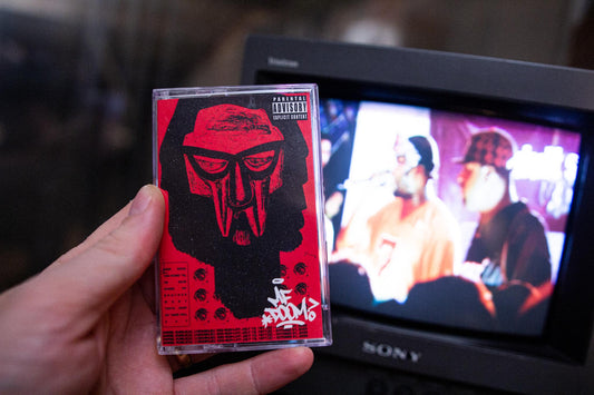MFDOOM Live Cassette — cassette with J-card — J-card front cover — VCR Zone