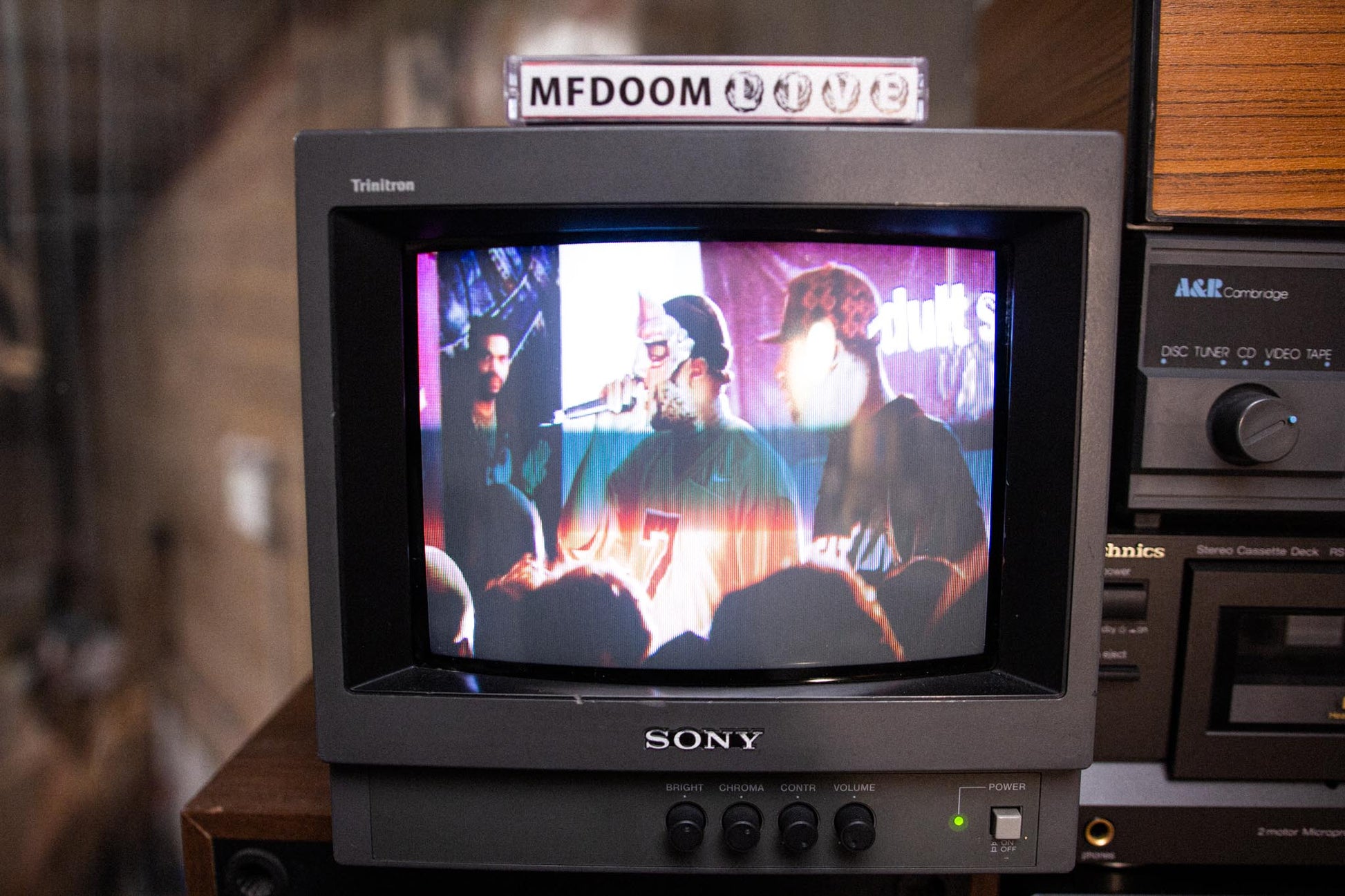 MFDOOM Live Cassette — cassette with J-card — B-side label and case — VCR Zone