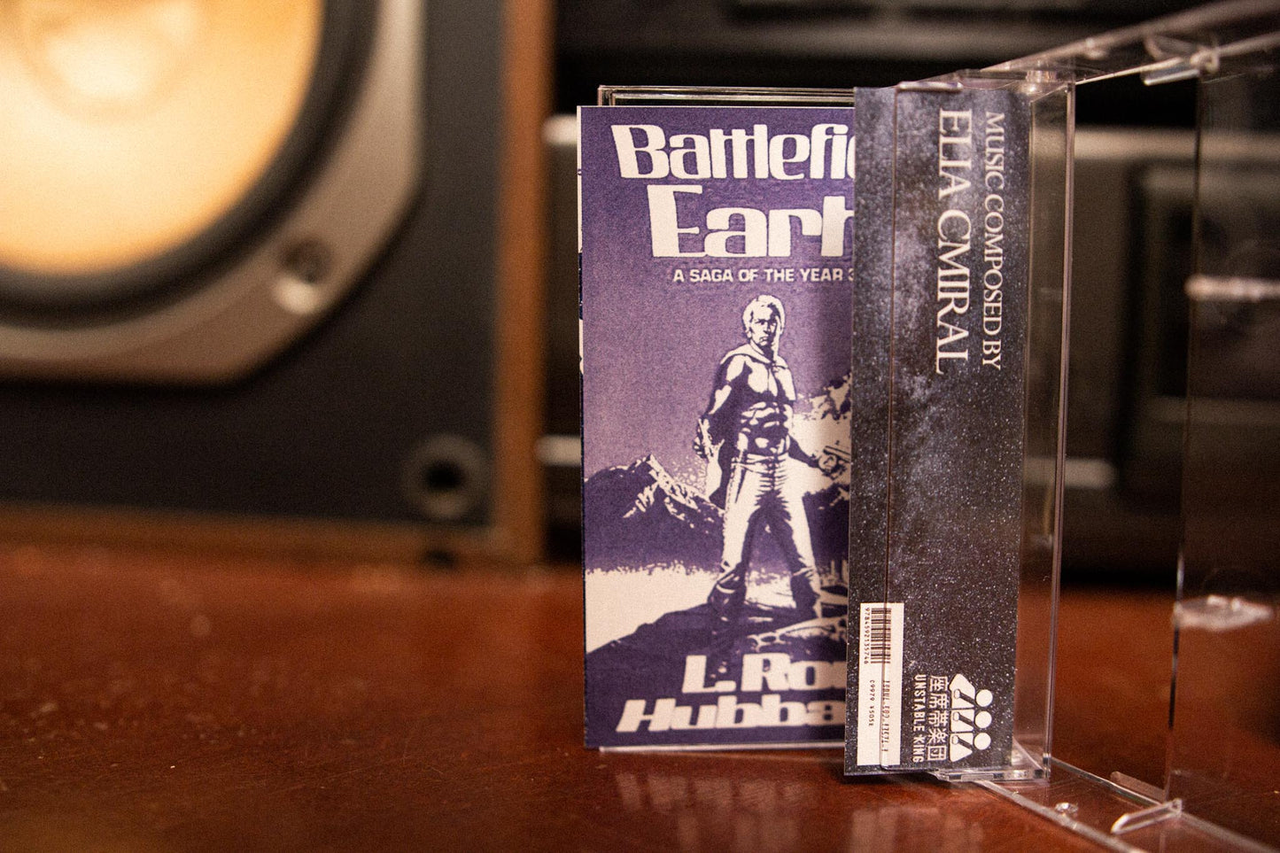Battlefield Earth Cassette Soundtrack — cassette with J-card — case and shell detail — VCR Zone