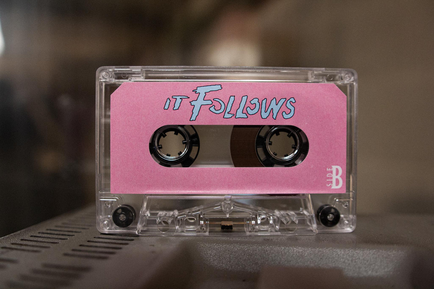 It Follows Cassette OST — cassette with J-card — B-side label and case — VCR Zone