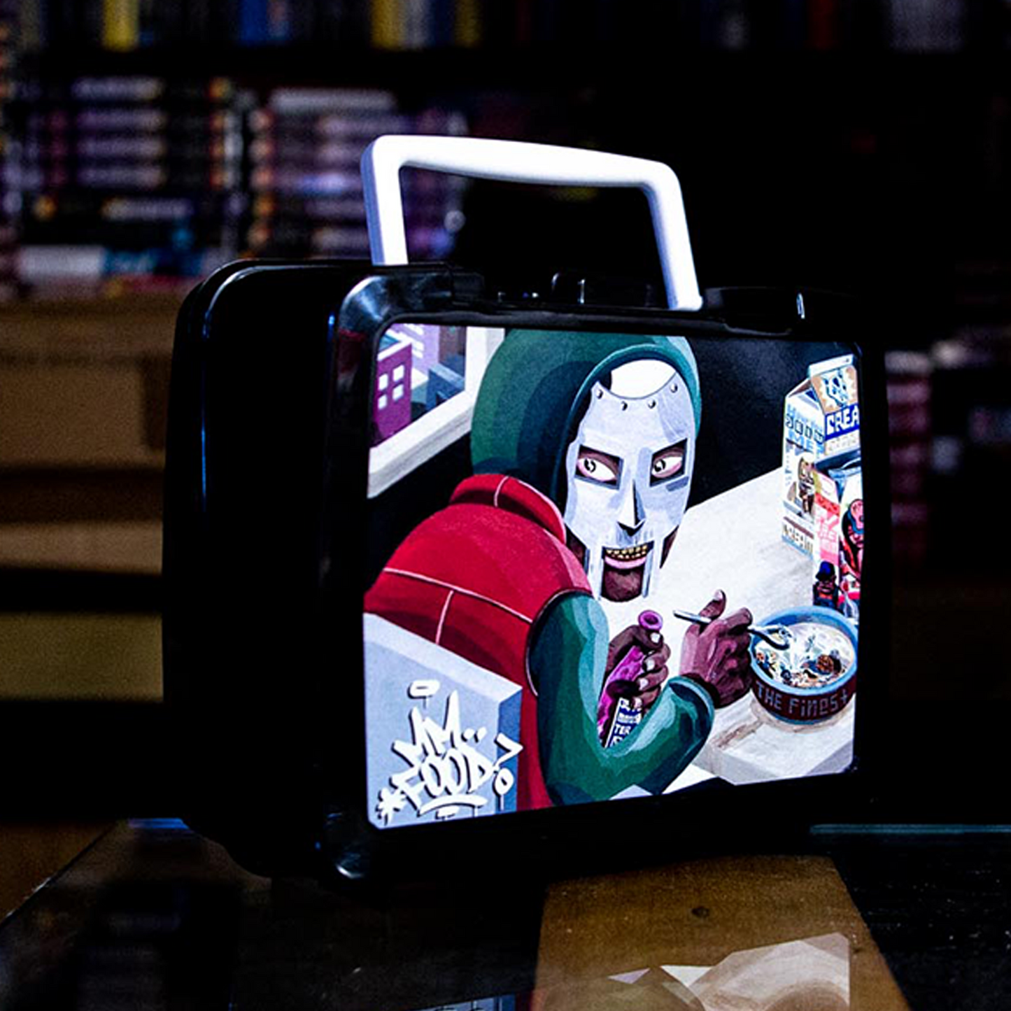 MFDOOM Lunchbox — lunchbox — interior and latch detail — VCR Zone