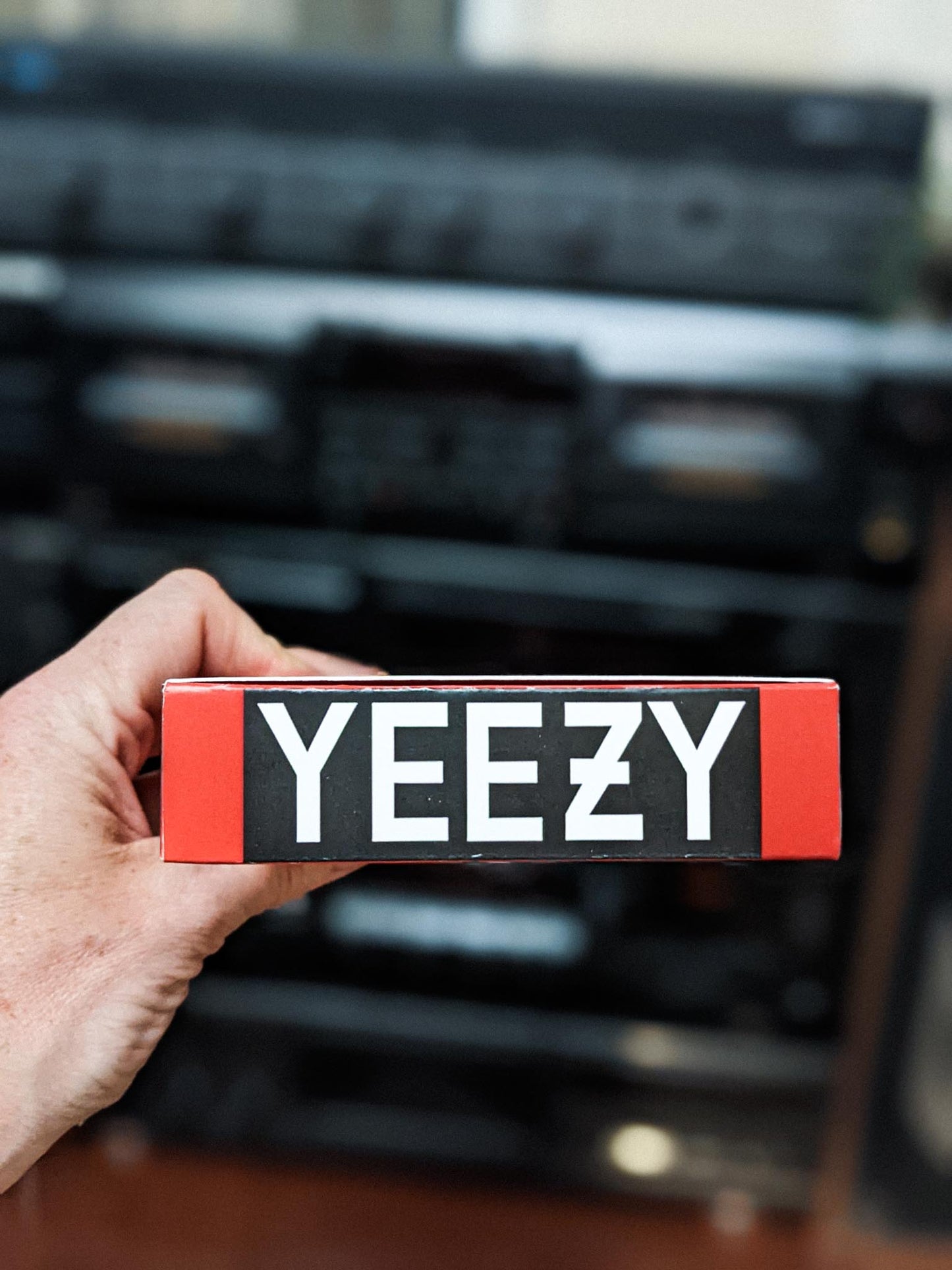 Kanye West - Donda Listening Party on VHS — cardboard sleeve — alternate angle of sleeve and tape — VCR Zone