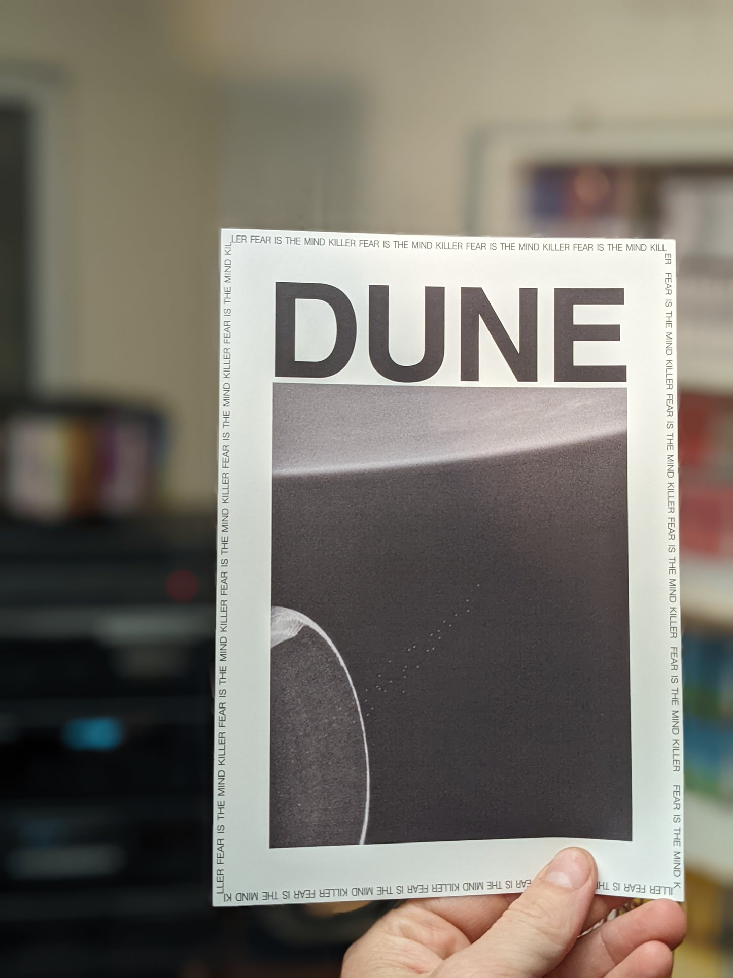 DUNE 2021 on VHS — cardboard sleeve — alternate angle of sleeve and tape — VCR Zone