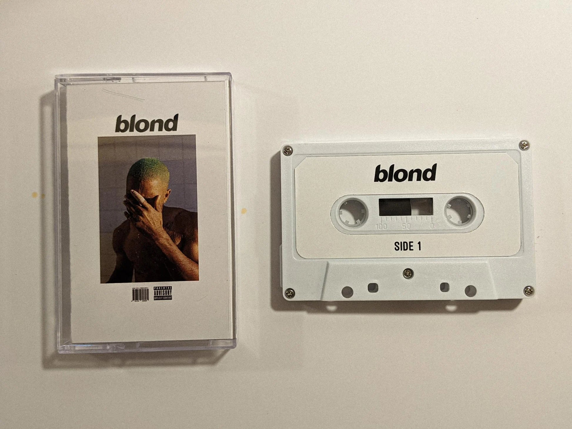 Blonde — cassette — cassette with J-card — J-card front cover — VCR Zone