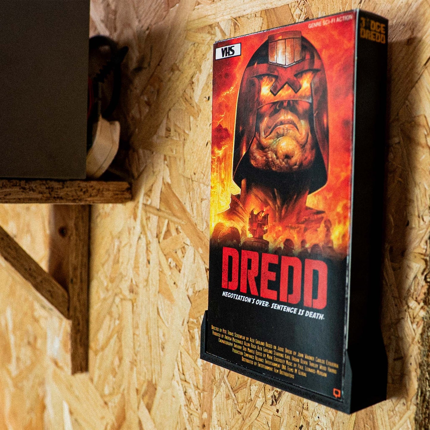 VHS wall mount shelf
