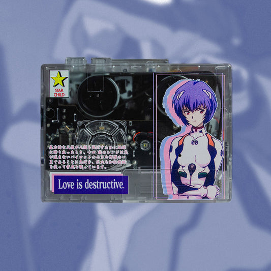 Evangelion Walkman — portable cassette player — front of player — VCR Zone
