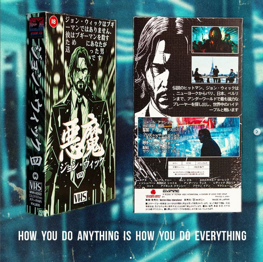 John Wick Japanese Import Edition VHS